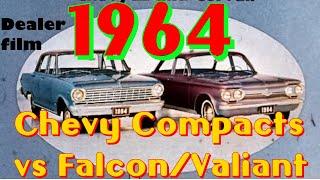 [Dealer Film] 1964 Chevy 2 and Corvair vs Falcon/Valient... the compact car beckons... your 2 stars!