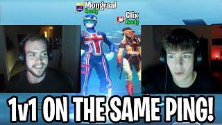 Mongraal & Clix Finally 1v1 On The SAME PING To See Who Is BETTER!