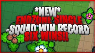 NEW ENDZONE SINGLE-SQUAD WIN RECORD *6 WINS* | ZombsRoyale