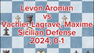 Sicilian Defense | (White) Levon Aronian vs (Black) Vachier-Lagrave, Maxime | 2024; 0-1