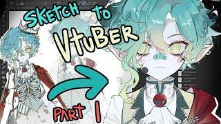 { Making of Vtuber Model || ILLUSTRATION [ Royalty ]  PART 1