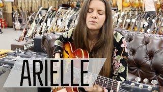 Arielle playing a 1960 Gibson ES-125TDC at Norman's Rare Guitars