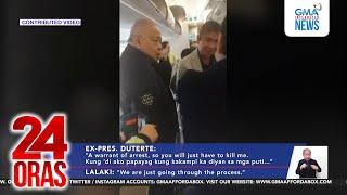 FPRRD, sinalubong sa NAIA ng PNP, CIDG at INTERPOL, bitbit ang warrant of arrest mula ICC | 24 Oras