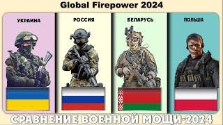 Украина vs Россия vs Беларусь vs Польша Сравнение военной мощи и экономик стран 2024