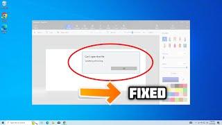 How to fix "Can't open that file" error in Paint 3D (quick fix) | 2024