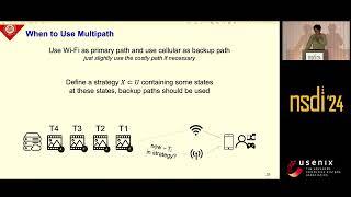 NSDI '24 - AUGUR: Practical Mobile Multipath Transport Service for Low Tail Latency in Real-Time...