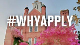 #WhyApply