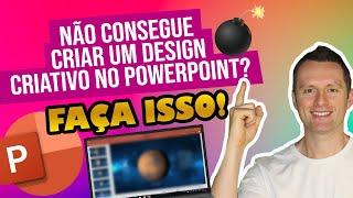 A maneira mais simples de criar um design de apresentação criativo no Powerpoint