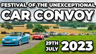 The Entire Car Convoy Arriving At The Hagerty Festival Of The Unexceptional 2023