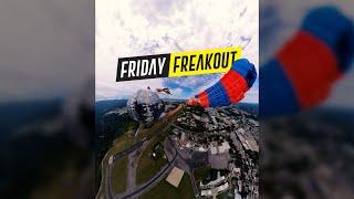Friday Freakout: Skydiver's Parachute Collapse + Diving Line Twists at 900 Feet!