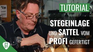 Gitarre Sattel und Steg anfertigen | So macht's der Profi | GitarrenTunes zu Gast beim GuitarDoc