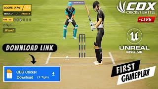 CBG Cricket First Gameplay (Download Link) | Unreal Engine | New Cricket Game | Download|