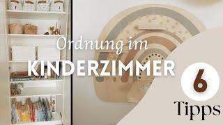 ORDNUNG IM KINDERZIMMER - Meine 6 Tipps