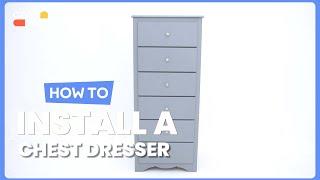 How to Install the 6 Drawers Chest Dresser Clothes Storage | HW62038 #costway #howto