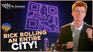 Epic April Fools Prank - Drone QR Code - Epic Rick Roll | Dallas Texas