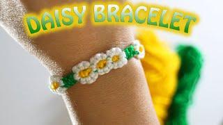 DAISY Bracelet Tutorial. How to Make Macrame Daisy Bracelet