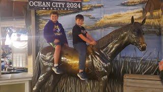 Good Bye 2024!  Boardwalk Walking And The Penguin Swim In Ocean City Maryland