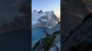 Hiking up a glacier in the Alpine Lakes Wilderness of Washington for these views  #mountains #pnw