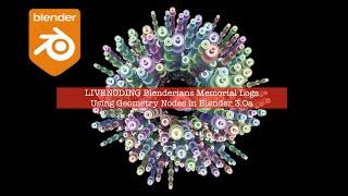 LIVENODING Procedural Blenderian Memorial Logs Using Geometry Nodes