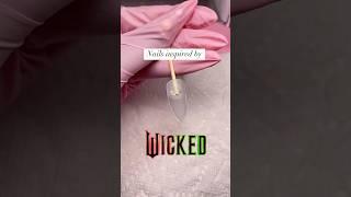 I’ll help you be popular!‍️ #nails #nailart #wicked #green #pink #chrome #tutorial #naildesign