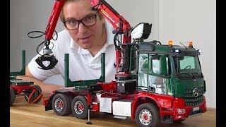 RC TRUCK ACTION REVIEW - MERCEDES 6x6 TIMBER CRANE TRUCK - ScaleART