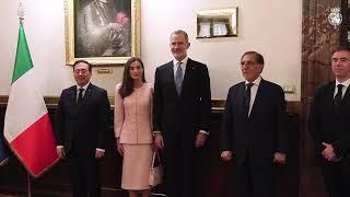 Sus Majestades los Reyes visitan el Senado de la República Italiana