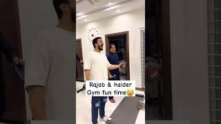 Rajab & Haider gym Fun time️ #rajabfamily #rajabvlog #rajabvlogz #shortsfeed #shorts #vlogs