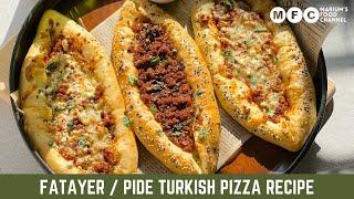 Fatayer / Pide (Middle Eastern Food) Turkish Pizza Recipe | Ramadan 2023 Series | Iftar  recipes