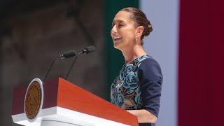 Mensaje de la presidenta Claudia Sheinbaum en asamblea informativa. Zócalo, Ciudad de México