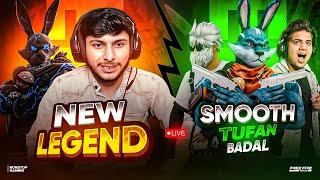 NEW LEGEND  vs  SMOOTH BADAL NOTA   HARDEST  GUILD  TEST   #nonstopgaming -free fire live