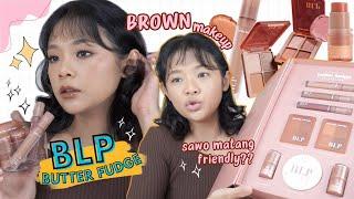 BROWN MAKEUP  PAKAI BLP BUTTER FUDGE SERIES DI KULIT SAWO MATANG | RIRIEPRAMS