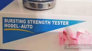 Bursting strength tester repairing