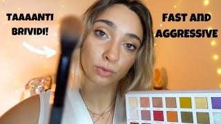 PROVERAI UN SACCO DI BRIVIDI CON QUESTO FAST AND AGGRESSIVE MAKE-UP  | ASMR Roleplay [sub eng]