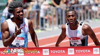 Lyles vs. Knighton 200m showdown comes down to the line, maybe starts beef? | NBC Sports