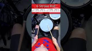 How to 6 Stroke Roll  #chops #drums #drumexercises #drummer  #rudiments #drumlessons #drumtutorial