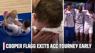 Cooper Flagg helped off court after ankle injury in Georgia Tech-Duke | ESPN College Basketball