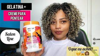 Testei a Gelatina + Creme de Pentear da Salon Line | Anti Frizz /Definição extraordinária ..Será?