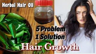 Homemade Curry Leaves Hair Oil | Prevents Hair Loss, Dandruff | No Cost Hair Oil