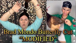 HOW TO CUT @BradMondo BUTTERFLY CUT AT HOME  “modified” How to cut your own hair w/ layers at home