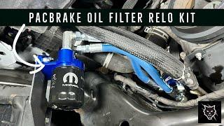 Packbrake Oil Filter Relocation Kit - Ram Rebel #pacbrake #ramtruck