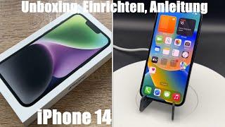 Apple iPhone 14 midnight 512GB mit A15 Bionic Chip overview, Unboxing, einrichten & iOS 16 Anleitung