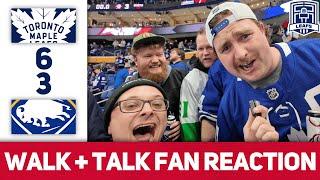 LEAFS FANS TAKE OVER BUFFALO | Leafs 6-3 Sabres | Leafs Fans React: At KeyBank Centre In Buffalo