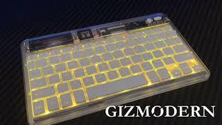 Transparent Wireless Bluetooth Keyboard