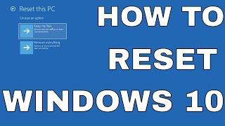 Windows 10 Restoring Your Computer Reset This PC Remove Everything