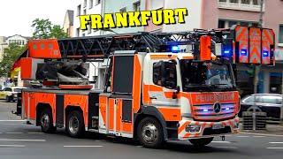 [FEUERWEHR zeigt FLAGGE ] - Viele Einsatzfahrten von Berufs- und Freiwilliger Feuerwehr FRANKFURT!