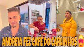  ANDREIA ESTÁ PREPARANDO O CAFÉ DA NOITE DE CARLINHOS MAIA 