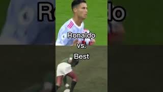 Ronaldo or Messi vs great players #shorts #ronaldo #messi #georgebest