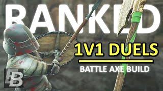 Mordhau Duels 1v1 Ranked - Battle Axe Build (bring an umbrella)