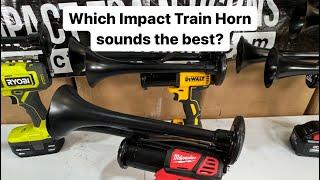 Testing each Impact Train Horn - Portable Air Horns