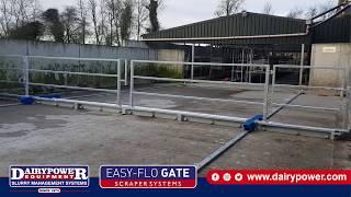 BACKING GATE SCRAPER - DAIRYPOWER EASY-FLO BACKING GATE SCRAPER SYSTEM